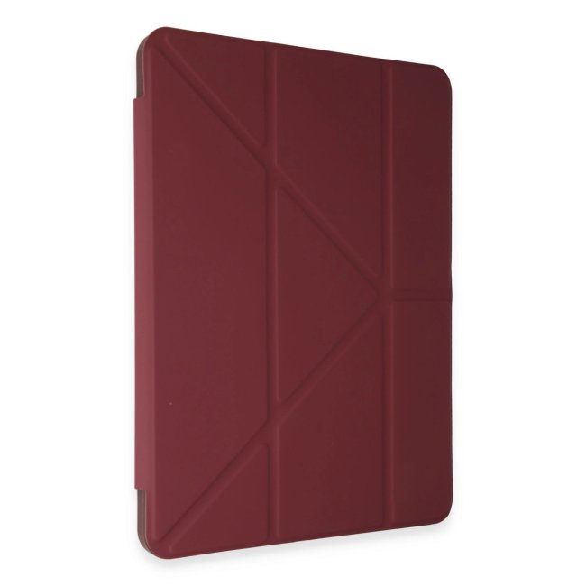 Samsung Galaxy Tab A9 Plus Kılıf Kalemlikli Mars Tablet Kılıfı - Mürdüm