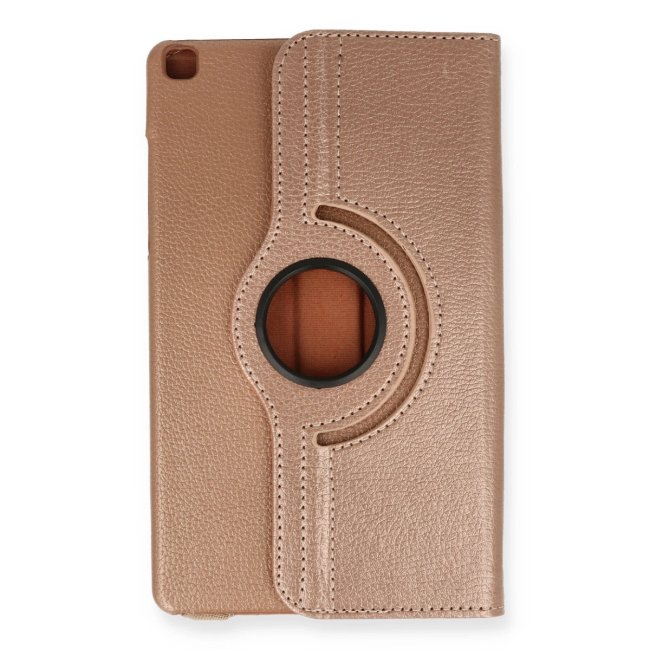Samsung Galaxy Tab A9 Plus Kılıf 360 Tablet Deri Kılıf - Rose Gold