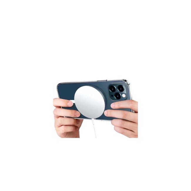 İphone 12 Pro Kılıf Pc Real Magsafe Kapak - Şeffaf