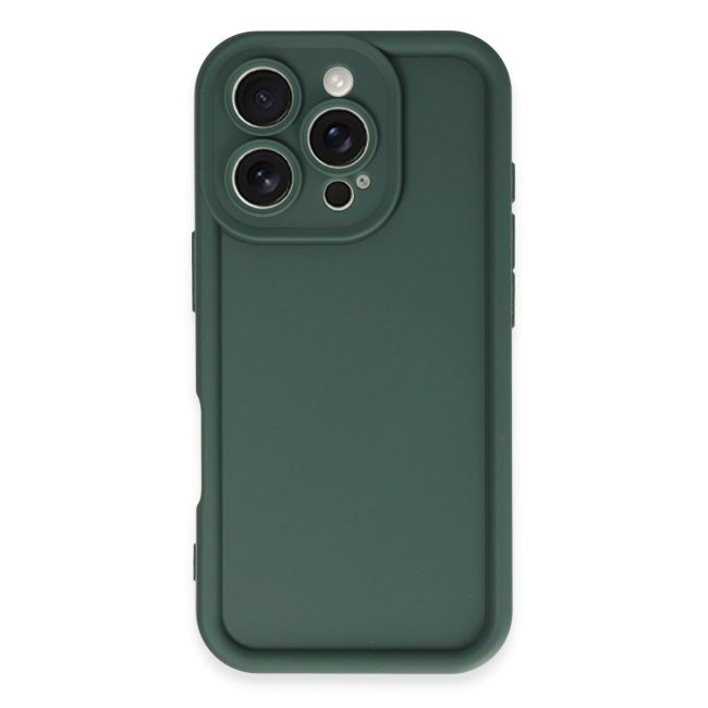 İphone 16 Pro Max Kılıf Viera Silikon - Koyu Yeşil