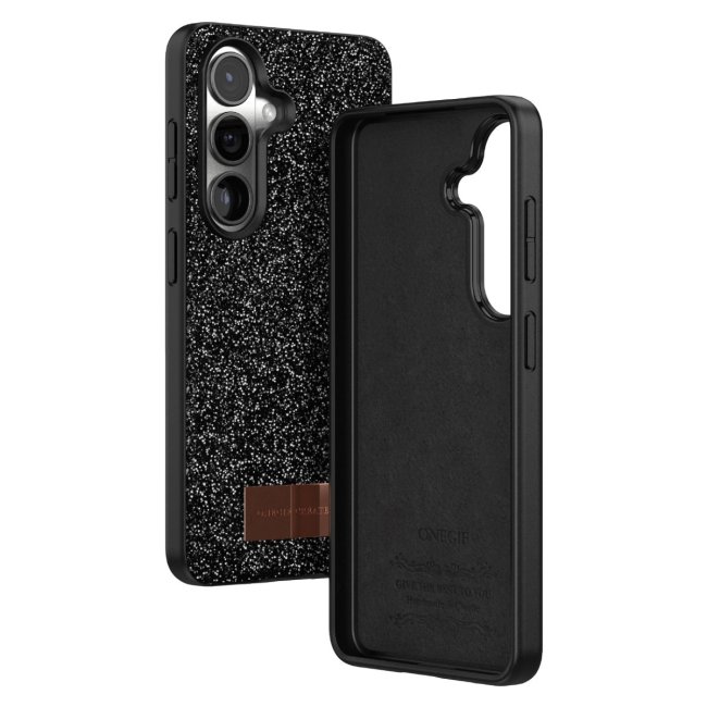 Onegif Samsung Galaxy S26 Plus Bright Simli Kapak - Siyah